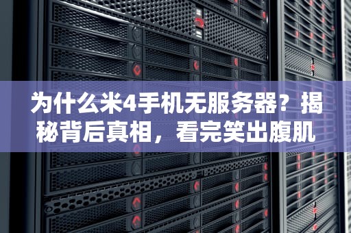为什么米4手机无服务器？揭秘背后真相，看完笑出腹肌！