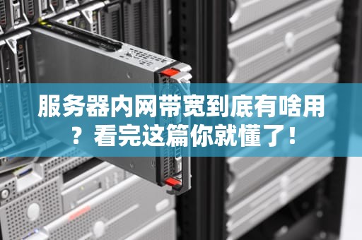 服务器内网带宽到底有啥用？看完这篇你就懂了！