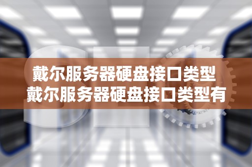 戴尔服务器硬盘接口类型 戴尔服务器硬盘接口类型有哪些