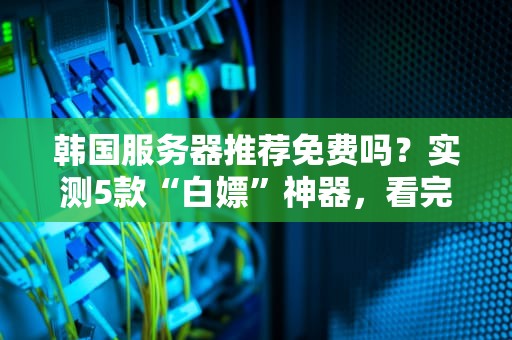 韩国服务器推荐免费吗？实测5款“白嫖”神器，看完再剁手！