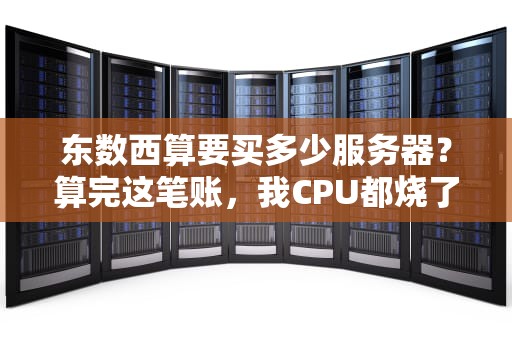 东数西算要买多少服务器？算完这笔账，我CPU都烧了！