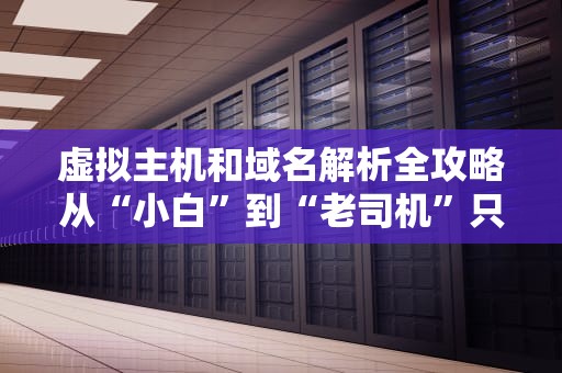 虚拟主机和域名解析全攻略从“小白”到“老司机”只需5分钟！