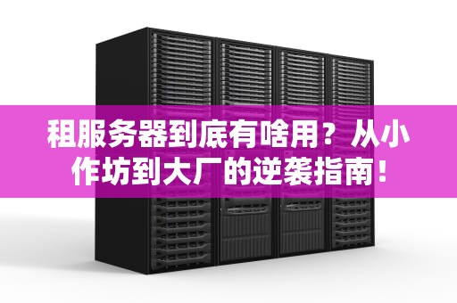 租服务器到底有啥用？从小作坊到大厂的逆袭指南！