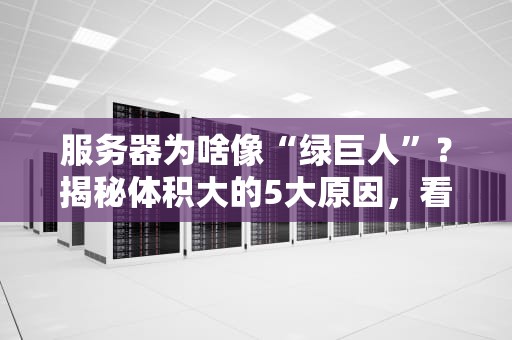 服务器为啥像“绿巨人”？揭秘体积大的5大原因，看完秒懂！