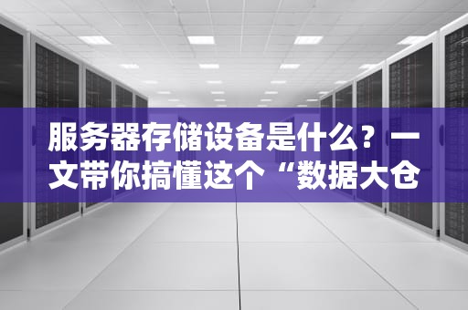 服务器存储设备是什么？一文带你搞懂这个“数据大仓库”的奥秘！