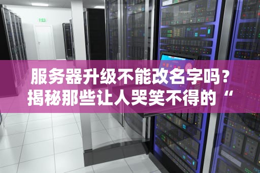服务器升级不能改名字吗？揭秘那些让人哭笑不得的“命名规则”