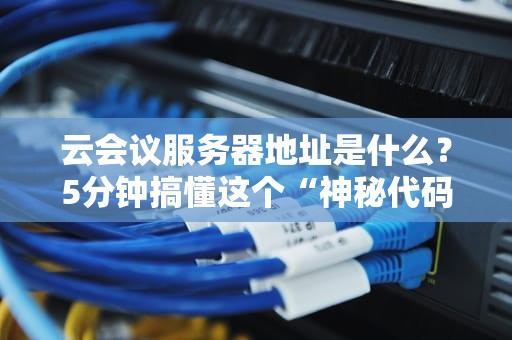 云会议服务器地址是什么？5分钟搞懂这个“神秘代码”的奥妙！
