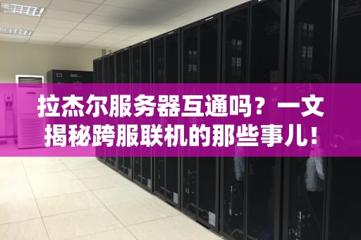 拉杰尔服务器互通吗？一文揭秘跨服联机的那些事儿！