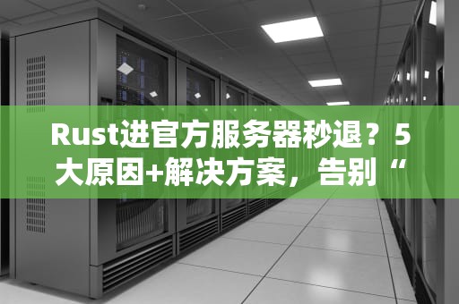 Rust进官方服务器秒退？5大原因+解决方案，告别“闪退侠”！