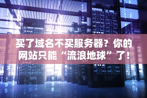 买了域名不买服务器？你的网站只能“流浪地球”了！