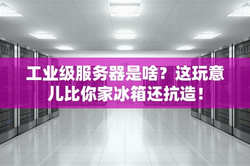 工业级服务器是啥？这玩意儿比你家冰箱还抗造！