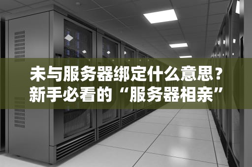 未与服务器绑定什么意思？新手必看的“服务器相亲”指南！