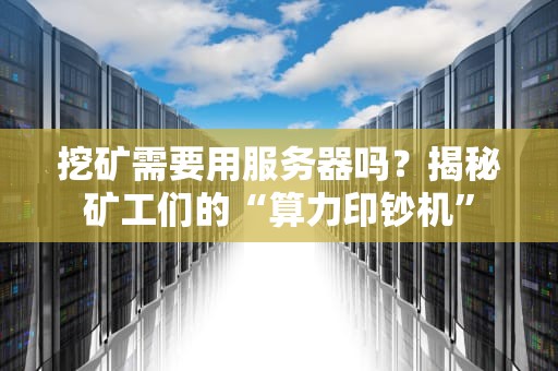 挖矿需要用服务器吗？揭秘矿工们的“算力印钞机”