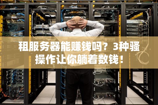 租服务器能赚钱吗？3种骚操作让你躺着数钱！