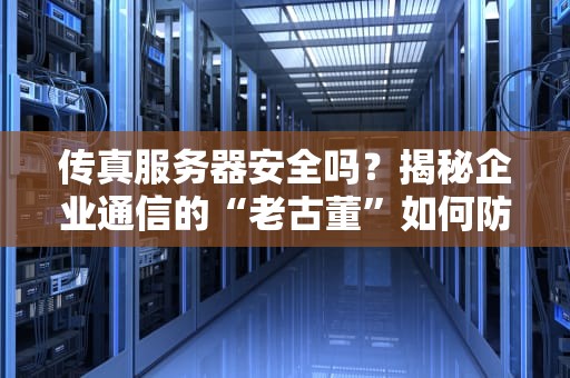传真服务器安全吗？揭秘企业通信的“老古董”如何防黑客！