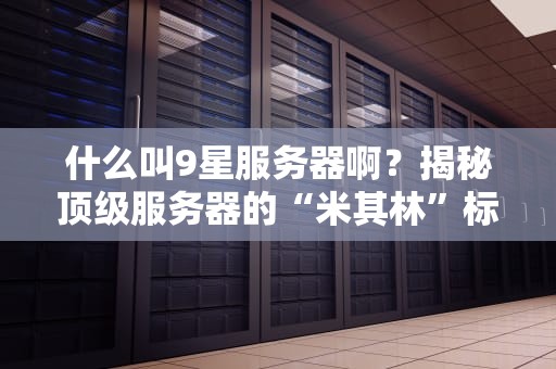 什么叫9星服务器啊？揭秘顶级服务器的“米其林”标准！