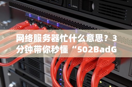 网络服务器忙什么意思？3分钟带你秒懂“502BadGateway”背后的真相！