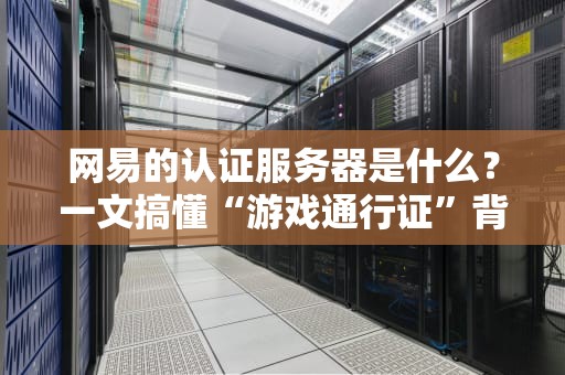 网易的认证服务器是什么？一文搞懂“游戏通行证”背后的黑科技！