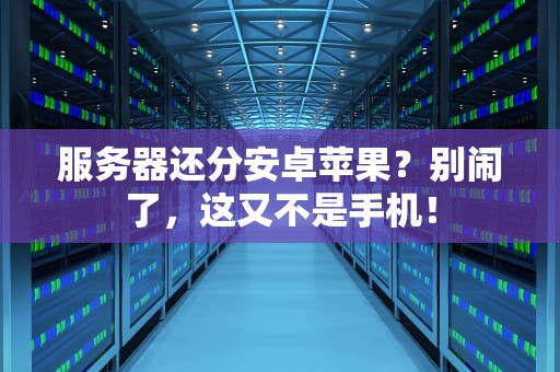 服务器还分安卓苹果？别闹了，这又不是手机！