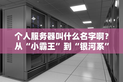 个人服务器叫什么名字啊？从“小霸王”到“银河系”的脑洞命名指南
