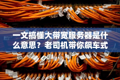 一文搞懂大带宽服务器是什么意思？老司机带你飙车式科普！