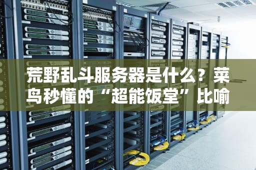 荒野乱斗服务器是什么？菜鸟秒懂的“超能饭堂”比喻+专业拆解！