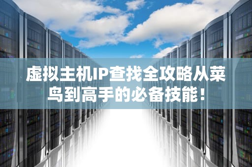 虚拟主机IP查找全攻略从菜鸟到高手的必备技能！
