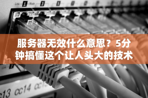 服务器无效什么意思？5分钟搞懂这个让人头大的技术术语！