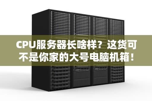 CPU服务器长啥样？这货可不是你家的大号电脑机箱！