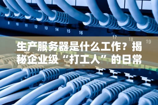 生产服务器是什么工作？揭秘企业级“打工人”的日常！
