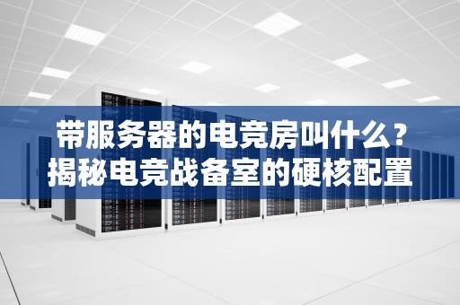 带服务器的电竞房叫什么？揭秘电竞战备室的硬核配置！