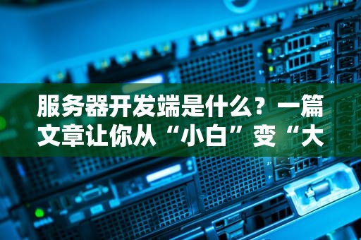 服务器开发端是什么？一篇文章让你从“小白”变“大神”（附实战案例）
