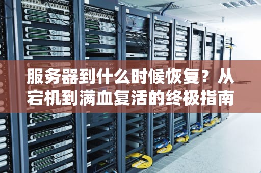 服务器到什么时候恢复？从宕机到满血复活的终极指南！