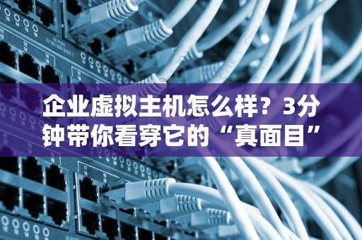 企业虚拟主机怎么样？3分钟带你看穿它的“真面目”！