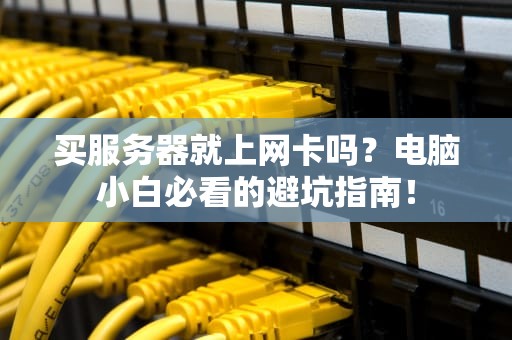 买服务器就上网卡吗？电脑小白必看的避坑指南！