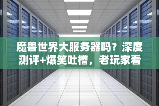 魔兽世界大服务器吗？深度测评+爆笑吐槽，老玩家看完直呼内行！