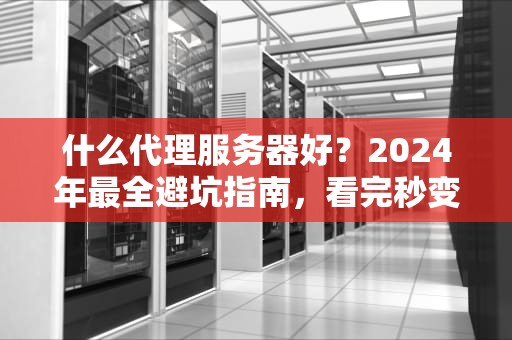 什么代理服务器好？2024年最全避坑指南，看完秒变老司机！