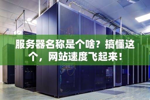 服务器名称是个啥？搞懂这个，网站速度飞起来！