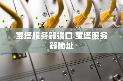 宝塔服务器端口 宝塔服务器地址