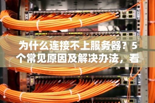 为什么连接不上服务器？5个常见原因及解决办法，看完秒变IT大神！