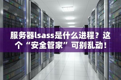 服务器lsass是什么进程？这个“安全管家”可别乱动！