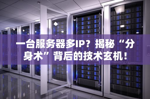 一台服务器多IP？揭秘“分身术”背后的技术玄机！