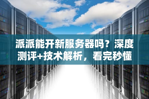 派派能开新服务器吗？深度测评+技术解析，看完秒懂！