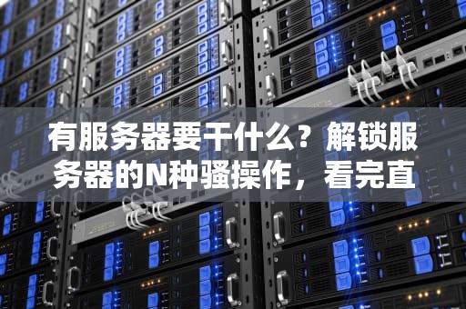 有服务器要干什么？解锁服务器的N种骚操作，看完直呼内行！