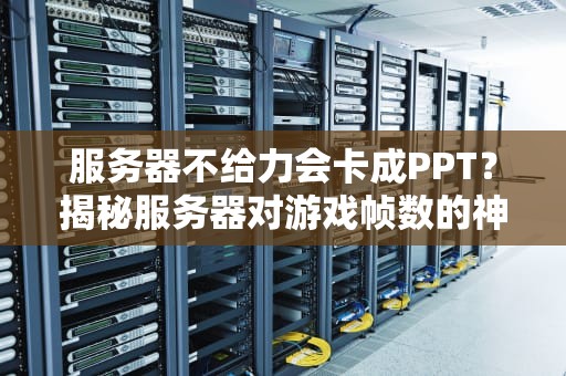 服务器不给力会卡成PPT？揭秘服务器对游戏帧数的神秘影响！