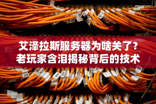 艾泽拉斯服务器为啥关了？老玩家含泪揭秘背后的技术大坑！