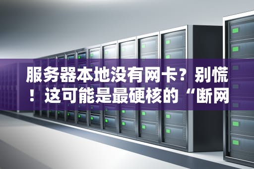 服务器本地没有网卡？别慌！这可能是最硬核的“断网”科普
