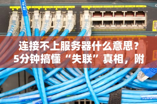 连接不上服务器什么意思？5分钟搞懂“失联”真相，附急救指南！