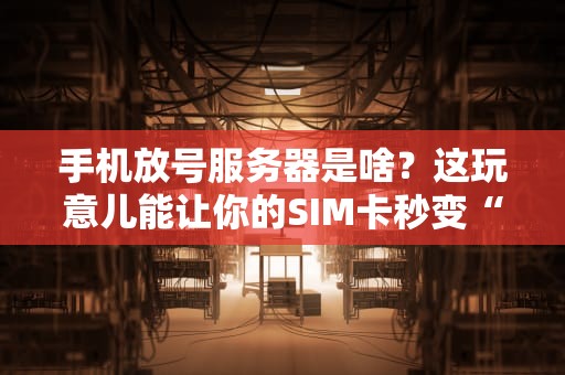 手机放号服务器是啥？这玩意儿能让你的SIM卡秒变“海王”！