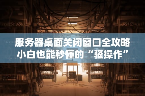 服务器桌面关闭窗口全攻略小白也能秒懂的“骚操作”
